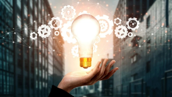 luz de conocimiento del retorno de inversión