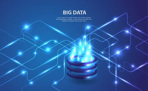 Big data analytics de datos de múltiples direcciones futurista